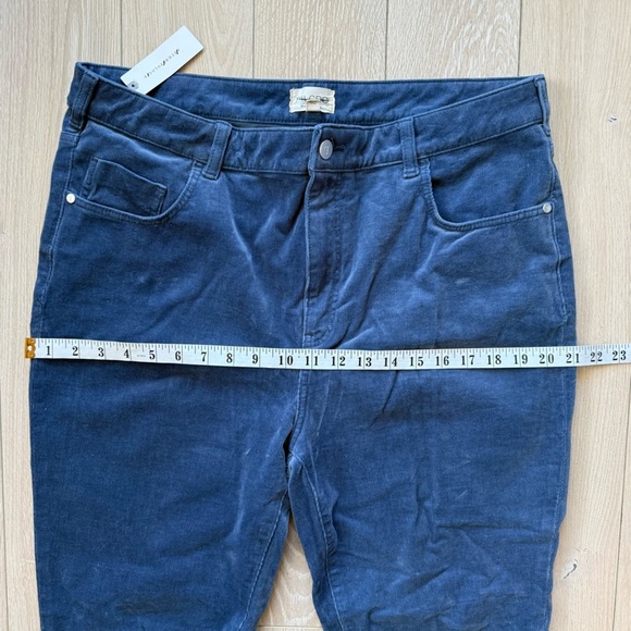 NWT Pilcro Anthropologie High-Rise Skinny Stretch Corduroy Pants Blue Sz 34 Tall - Picture 4 of 14
